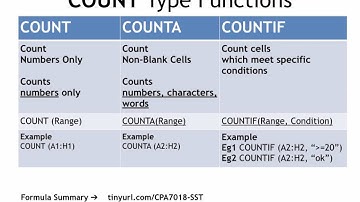 SST MS Excel Summary (2 of 3) - COUNT Functions & Conditional Formatting