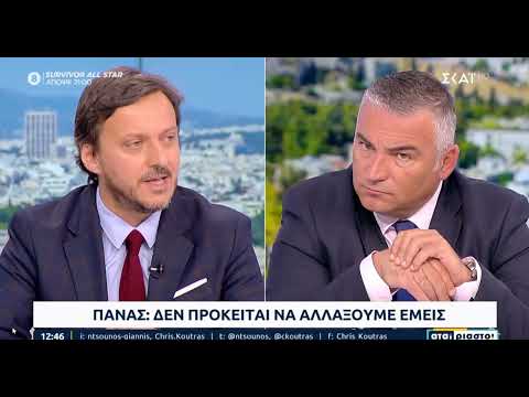 Ο Υποψήφιος Βουλευτής Χαλκιδικής Πάνας Απόστολος στον Σκάι