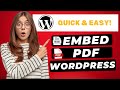 How To Embed PDF In WordPress 2026 🔥 - (FAST & Easy!)