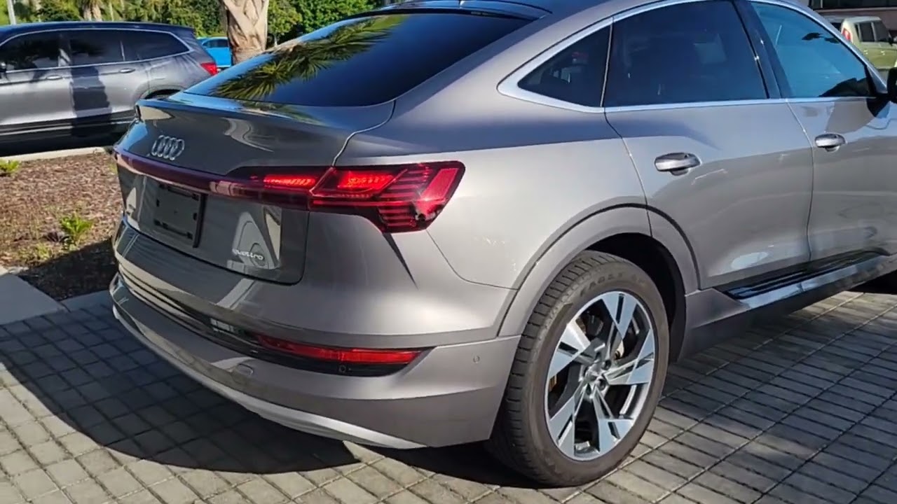 2020 Audi etron sportback Typhoon Gray Quick walkaround YouTube
