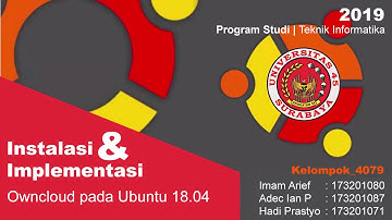 #2019#UNPATMA#SISOP#INSTALASI DAN IMPLEMENTASI OWNCLOUD PADA UBUNTU