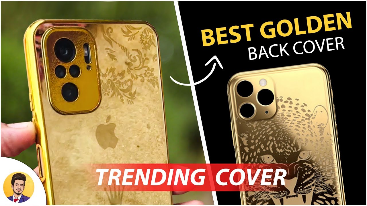 New Trending Golden Plated Cover for Redmi note 10 & other