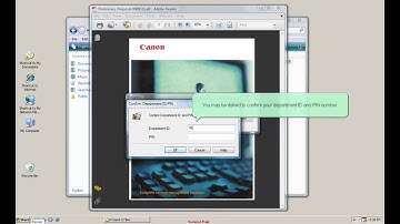 How to print a document securely using a Canon copier