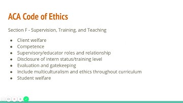 Ethics and Current Issues in Counseling - CES Comps Review