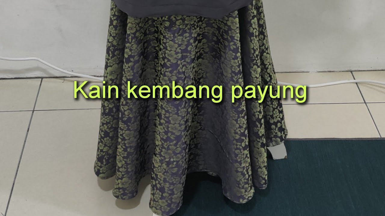 Pola Kain Kembang Payung/Peplum