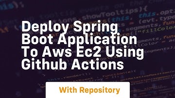 Deploy spring boot application to aws ec2 using github actions