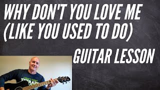 Miniatura de "Why Don't You Love Me (Like You Used To Do) by Hank Williams Acoustic Guitar Lesson and Tutorial"