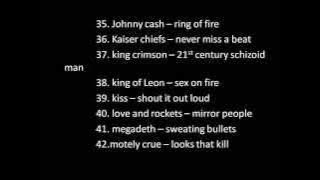 guitar hero 5 song list