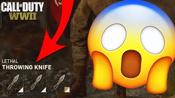 How To Put 3 THROWING KNIVES On One Class In COD WW2 (COD WW2 Knife Only Gameplay)