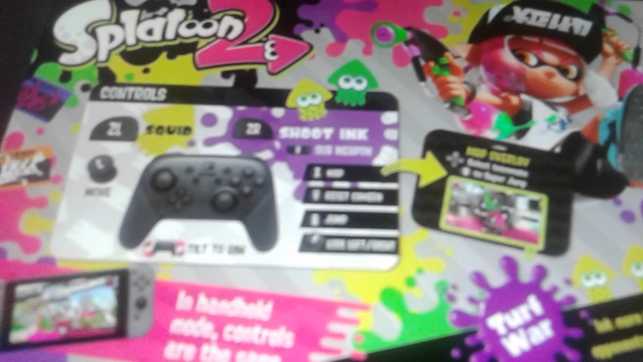 splatoon 2 controls youtube