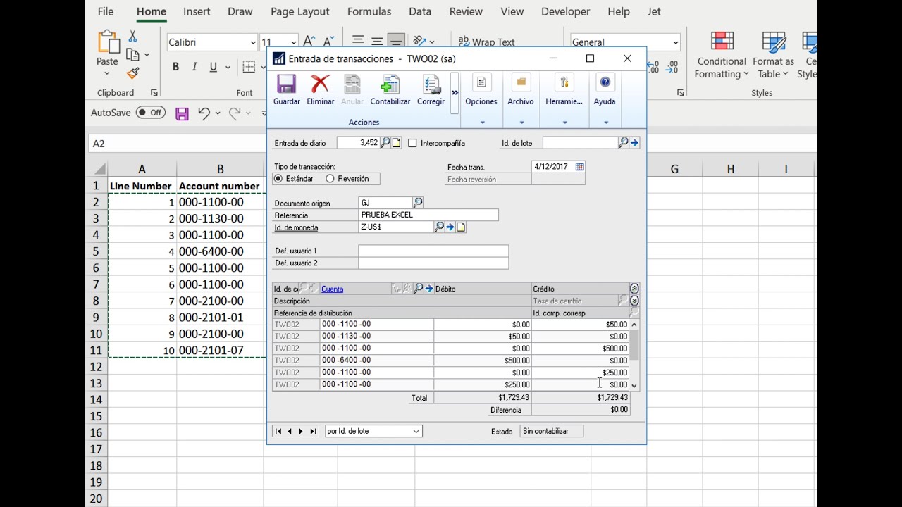 ICON Excel Copy/Paste en Dynamics GP - YouTube