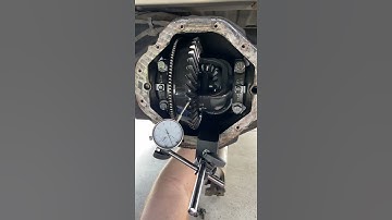 Checking play in my rear differential for play before installing a new locker.