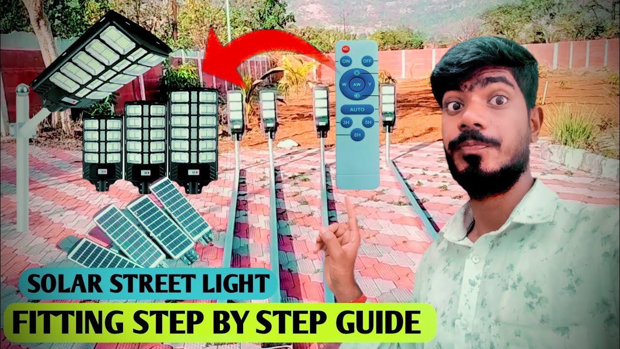 How to Install Solar Street Lights (DIY #electricalmanoj - YouTube