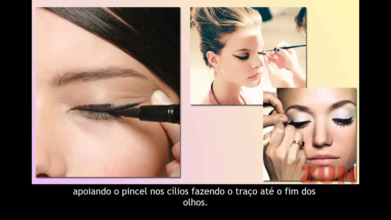 COMO FAZER MAQUIAGEM NOS OLHOS COM DELINEADOR YouTube