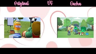 I Think We Might Have A Problem Meme Veggietales Celery Night Fever Original Vs. Gacha