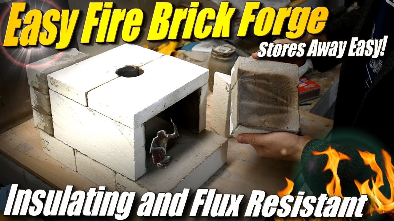 Build A Forge From Fire Brick Part 1 Easy Flux Resistant Propane Blacksmith Forge Smithing