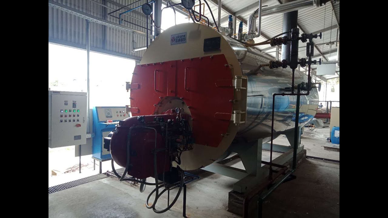 Ecuador three tons burning heavy oil and diesel dual purpose boiler (6