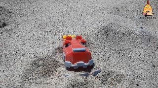 Dinazor Makineler MegaBlok TyRex Kumsalda Kuma Gömüldü-Dinotrux Mega Bloks TyRux Buried in the Beach