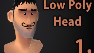 Low Poly Cartoon Head | Part 1. | 3D modeling tutorial | 3ds max | unwrap uvw texturing