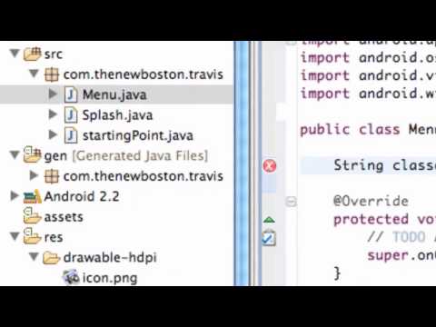 Android Application Development Tutorial   18   Create a List Menu from the ListActivity class