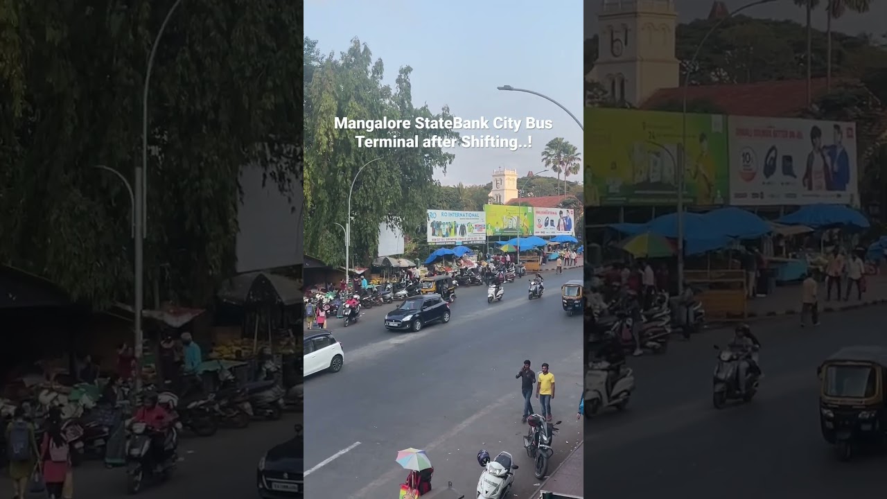 Mangalore’s State Bank City Bus Terminal View, after its Shifting to Service Bus Stand.