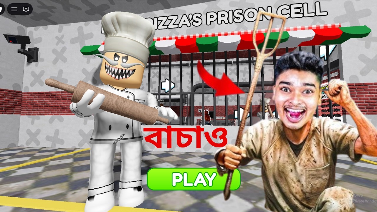 Escape From Papa Pizza's Shop  Roblox  funny gaming roblox game,roblox obby,comedy,roblox android