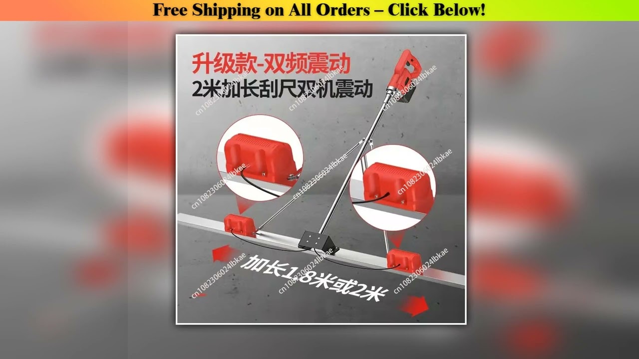 100cm Electric Concrete Polisher Level Floor Vibration Ruler Mortar Vibrator Screed Concrete