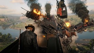 I Caused the BIGGEST Train Wreck in RDR2 History! 😱