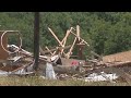 Storm damage from Hurricane Hanna in Wilson County