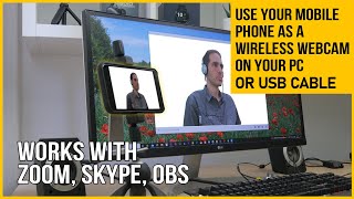 Use Mobile Camera as Webcam on PC via USB & WiFi for Skype OBS CCTV Zoom screenshot 4