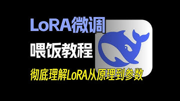 【喂饭教程】20分钟带你搞懂大模型微调LoRA，七个问题从原理到调参全面解析LoRA微调（全程干货）不信你学不会！大模型|LLM|大模型微调