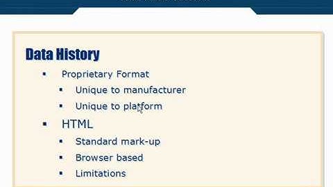 XML Tutorial   4 Data History