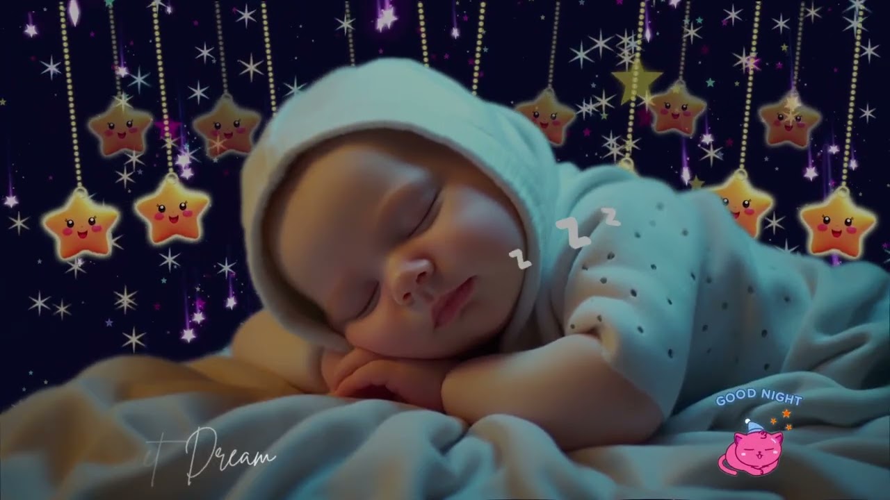 Mozart & Brahms Lullaby 🎵 Baby Sleep Music to Overcome Insomnia in 3 Minutes💖 Sleep Instantly