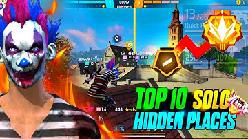 TOP 10 HIDDEN PLACES FOR CS RANKAFTER UPDATE |cs rank tips and tricks |without friends &gloowall