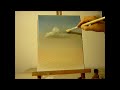 Wolken met schaduw - in olieverf Bob Ross Style - alla-prima,  Eline Ulaen Art,