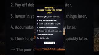 WANT MONEY?YOU NEED TO KNOW HOW TO STAYORDER #movation #breakthroughyearthinking