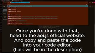 Create A Simple & Easy Discord Bot | Aoi.js V6.6.1