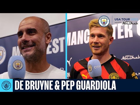 De Bruyne & Pep Guardiola Interview | Man City 2-1 Club America – Man City