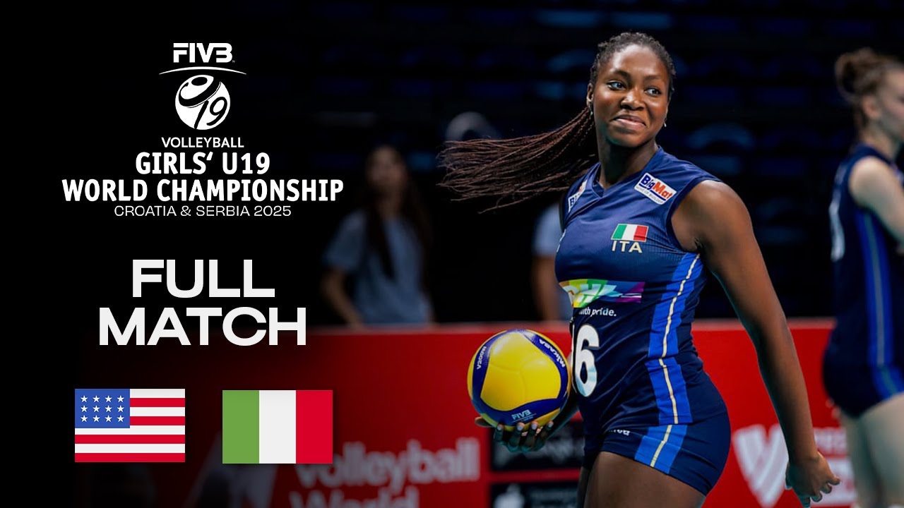 USA vs. Italy - Quarter Final 4 | Girls' U19 World Champs 2025 - Full Match