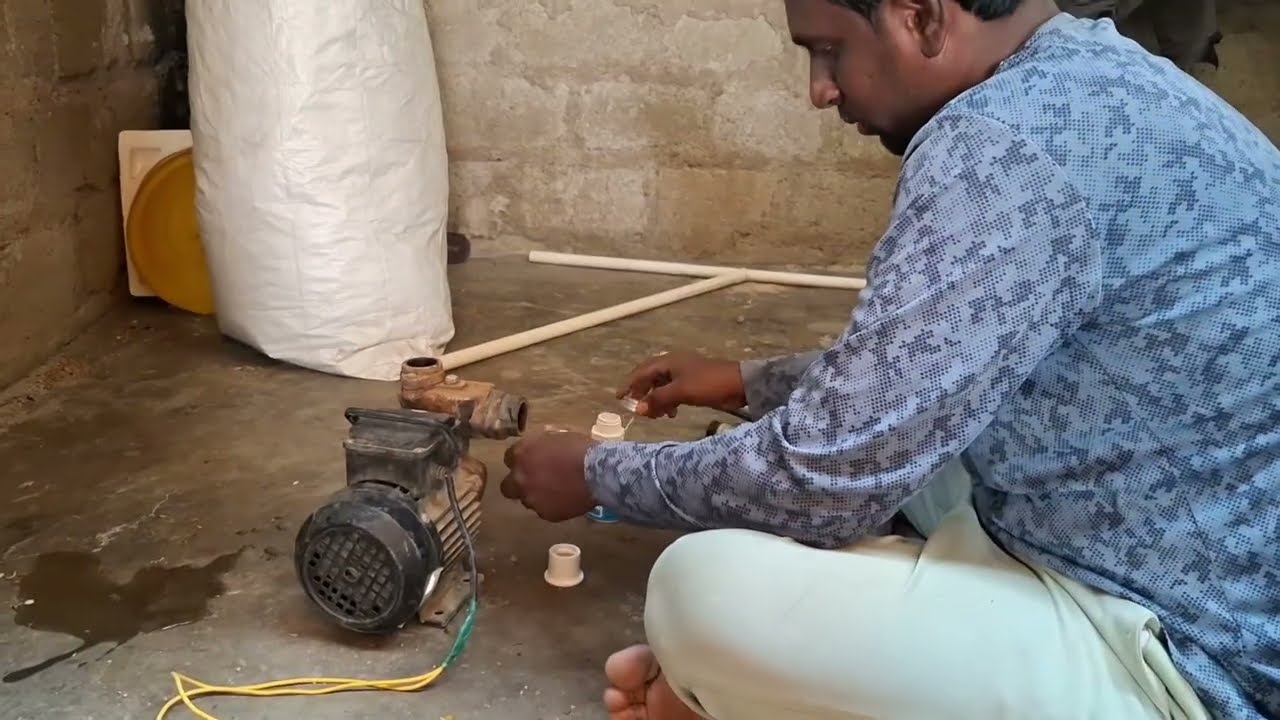 How to fitting electrical tab water motor plumbing work 