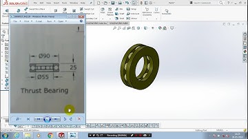 THRUST BEARING | PART 14 | CRANE PULLEY BLOCK ASSEMBLY | SOLIDWORKS