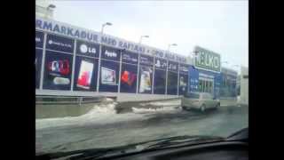 Driving in Reykjavík -- Streets of Ármúli & Skeifan -- 01.03.15