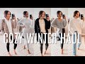COZY WINTER CLOTHING TRY ON HAUL | Marie Jay