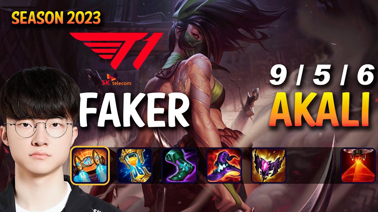 T1 Faker AKALI vs AZIR Mid - Patch 13.16 KR Ranked - YouTube