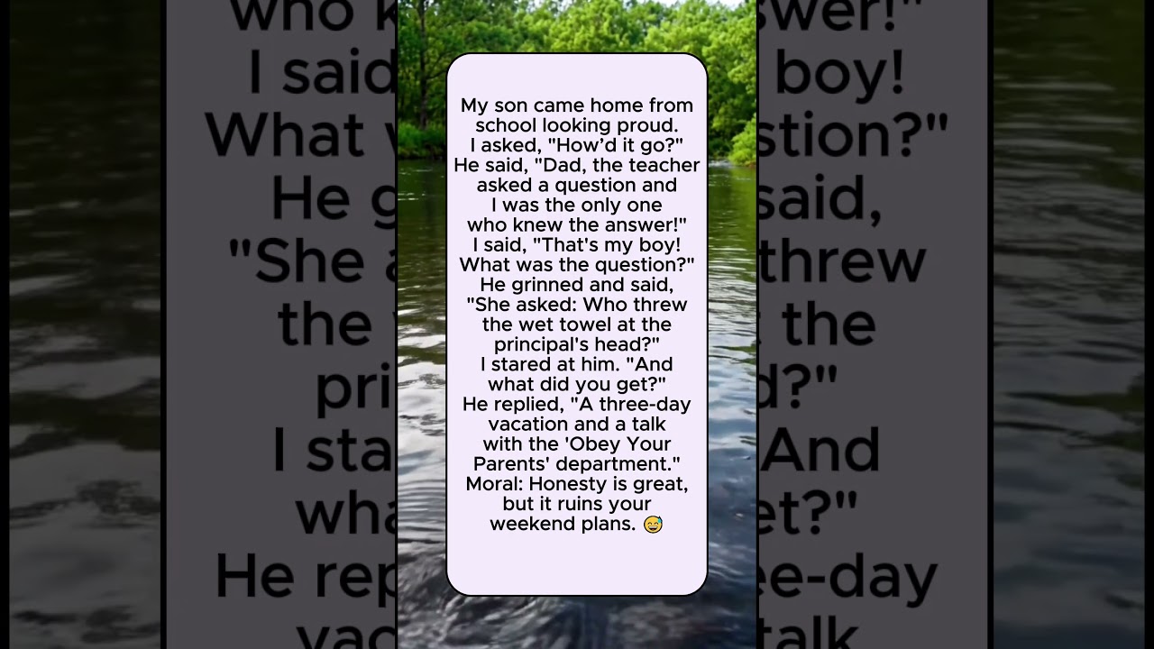 The only one who knew the answer! 😂