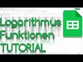 Logarithmus Funktionen - Google Sheets Tutorial
