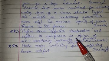 3rd year Diploma - RAC (Refrigeration & Air conditioning) - Chapter 5 & 6 - Question Bank