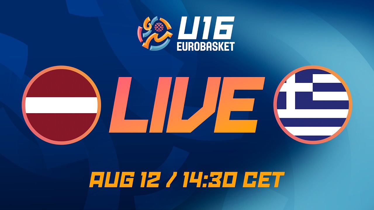 LIVE - Latvia v Greece | FIBA U16 EuroBasket 2026 | Quarter-Finals