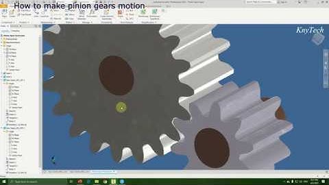 Making Pinion Gears Motion / Autodesk Inventor