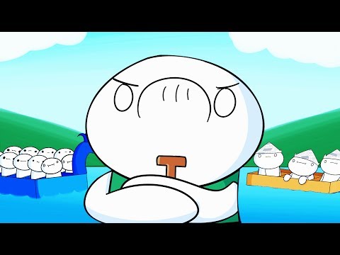 Видео: Как Джеймс Плавал на Картонной Лодке (Русский Дубляж) - TheOdd1sOut